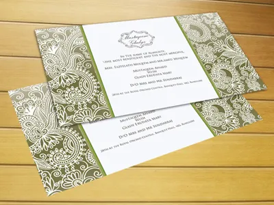 Wedding Card Design design illustrator photoshop print design wedding card design