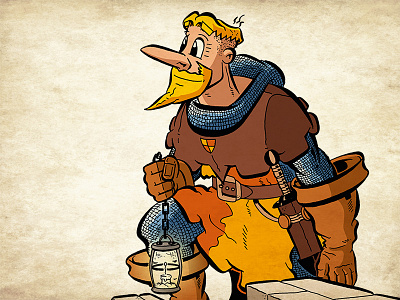Illustration: Ritter Randolf illustration knight online comic