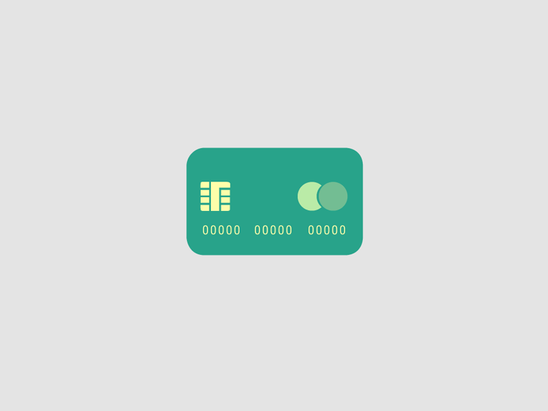 Happiness animation credit card gif illustration money vector