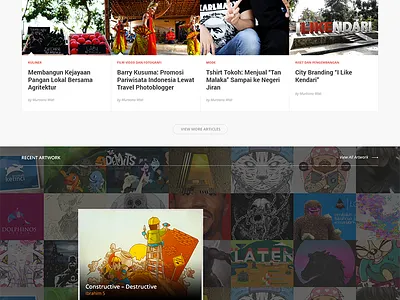 Indonesia Kreatif 2015 homepage indonesia kreatif landing page
