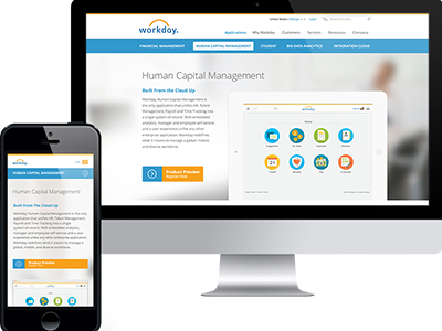 Workday application clean enterprise liquid management responsive sharp simplified software