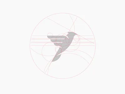 Personal Logo Construction animal bird build construction fly geometry grid skylark