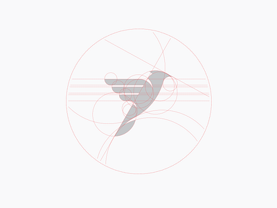 Personal Logo Construction animal bird build construction fly geometry grid skylark