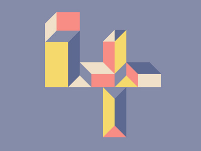 Countdown 4 4 four geometry shape