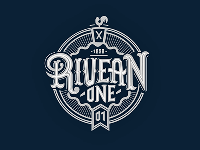 RiveanOne / label lettering rivenan one wine wip