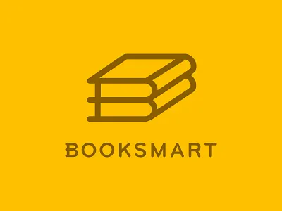 Booksmart book books booksmart identity logo mark
