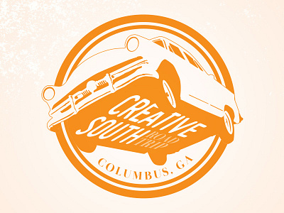 Creative South Road Trip Design automobile automotive car design graphic logo road trip vintage