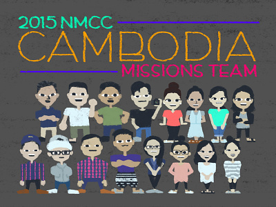 NMCC 2015 Cambodia Missions Team illustration missions photoshop