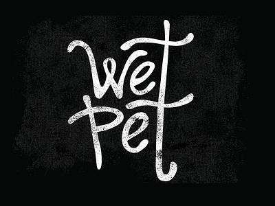 Wet Pet logo typography