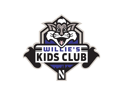 Northwestern Kids Club Rebrand brand identity design illustration sports