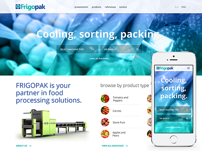 Frigopak bootstrap frigopak rdesign.si responsive webdesign website wordpress