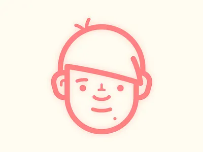 It's-a-me! avatar face thicklines