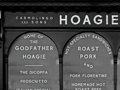 HOAGIE SHOP TYPEFACE design hand lettering lettering type typeface