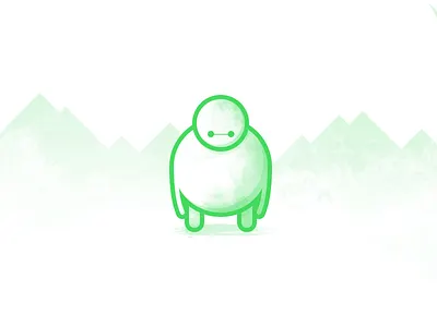 Rebound: Little Round Man baymax character illustration outline rebound simple