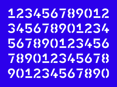 WIP personal branding monospace stencil type typeface typography