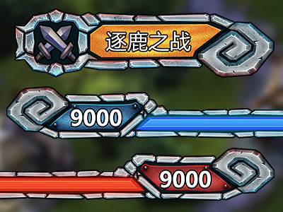 Title and Bottombar game mobile ui