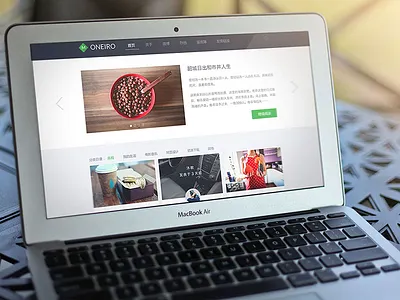 A theme renderings landing page onepage web design