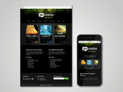 GKS Creative Website dark interactive responsive web website