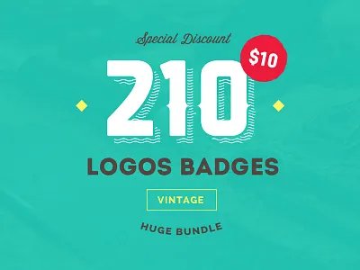 210 Logos Bundle awesome best bundle business discount logo minimalist retro vintage