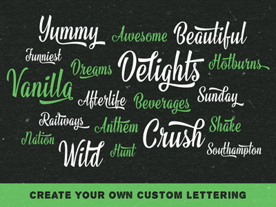 Atlantika brush cursive lettering logo script sign painting speed traditional urban