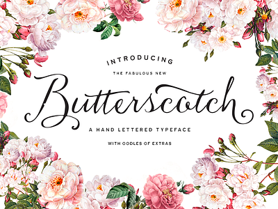 8butter font hand drawn lettering logo script type typeface vintage