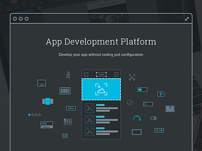 Graphic design clean development flat graphic icons line platform ui ux