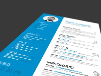CV Template curriculum vitae cv design profile template