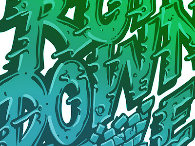 Letter play graffiti hand drawn illustration typography