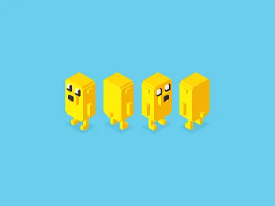 Jake Crossy Road 3d adventure app crossy game illustration isometric jake pixelart road time tolokonnikov