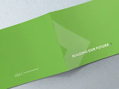 Building Our Future Brochure brochure building campaign document future pantone print printing