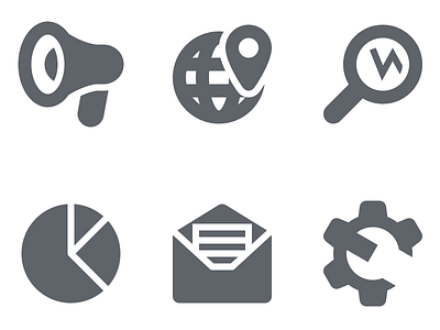 SEO and Marketing Icons icon set icons marketing seo vector