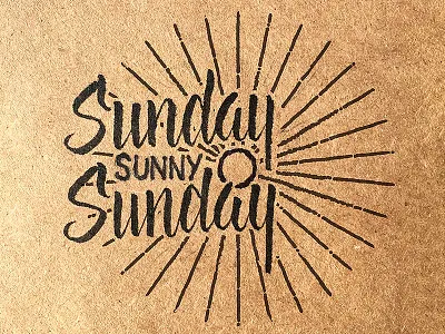 Sundayyyyyyyyy, Sunny Sundayyy brushscript handlettering lettering project365 typography