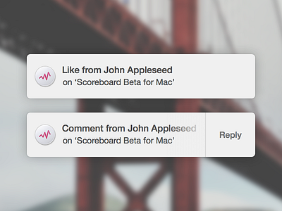 Scorebbboard Beta for Mac api app dribbble mac notification notifications notify osx scorebbboard yosemite