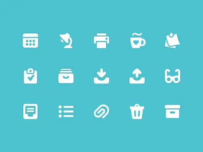 Pixi Icons - Office icon icon set pixi vector