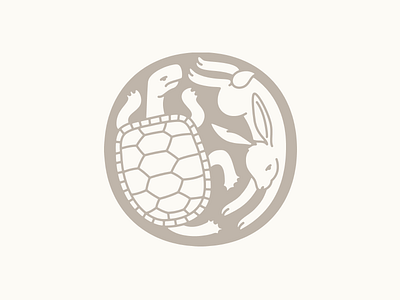 Tortoise & Hare animals chase hare mark symbol tortoise