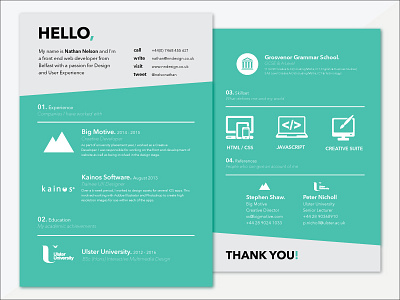 CV brand cv design development illustrator nndesign