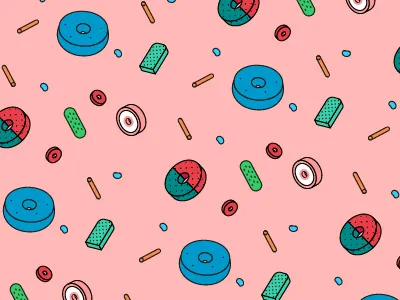 Patterns Draw I flat illustration pattern