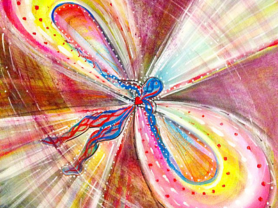 Cardiac Electromagnetic Pulse blast electricity emp energy hearts love pink purple radiance red reverberance yellow