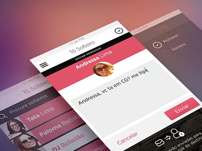 Message Feature app design flat interface ios iphone message text uxui