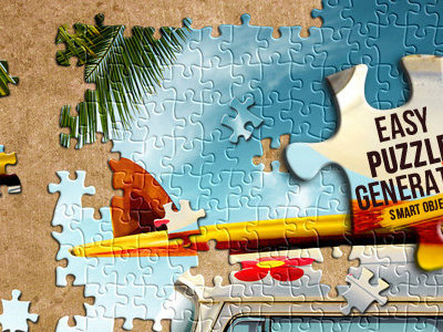 Easy Puzzle Generator jigsaw photoshop layer puzzle puzzle effect smart object