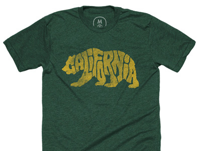 CALIFORNIA - Cotton Bureau tee bear bears ca cal california cotton dcay illustration shirt type typography