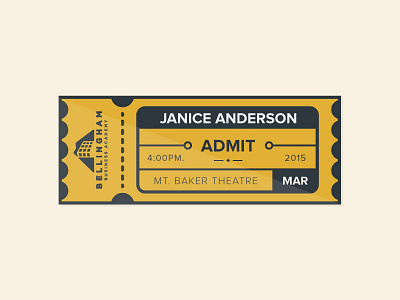 Ticket 2- WIP illustration line art monoweight simple ticket vector wip