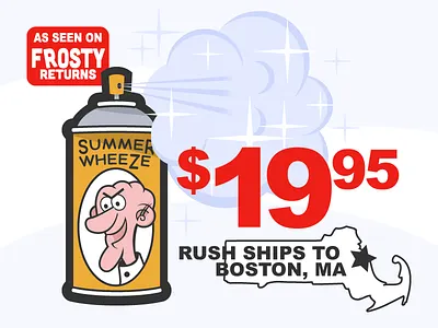 Summer Wheeze for Boston boston seen on tv snow spray can winter