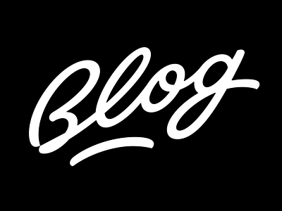 Blog brush lettering typography