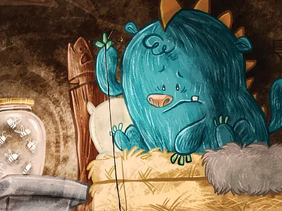 Monster Bed Firefly bed firefly illustration monster