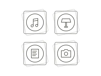 File Stacks camera document file folder glyph icon keynote music presentation stack stacks text