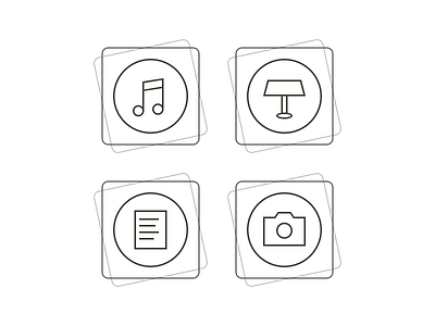 File Stacks camera document file folder glyph icon keynote music presentation stack stacks text