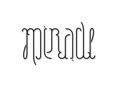An ambigram miracle! ambigram illusion lettering type typography
