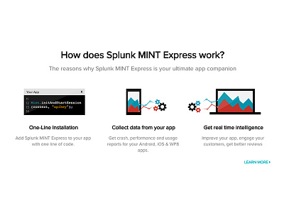 Flow code features flow icons mobile