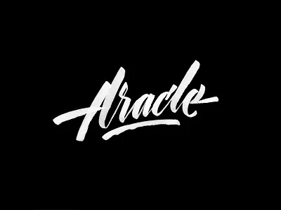 Aracle animation lettering letters logotype production sketch type typography